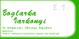 boglarka varkonyi business card