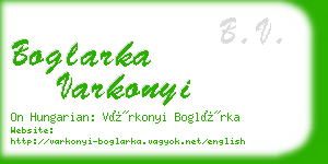 boglarka varkonyi business card